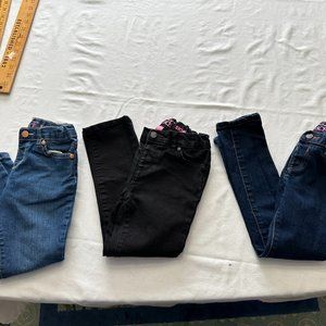 3 The childrens Place  super skinny Dark Light Black wash Jeans size 5T